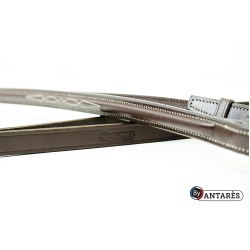 Rênes tressées Signature by Antares 16 mm Marron