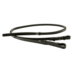 Rênes Signature by Antares dressage Soft Grip 7 arrêtoirs Noir