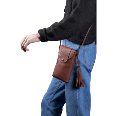 Pochette verticale Antares Lisbonne Noisette Marron