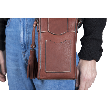 Pochette verticale Antares Lisbonne Noisette Marron