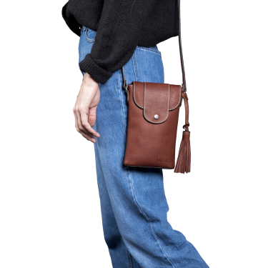 Pochette verticale Antares Lisbonne Noisette Marron