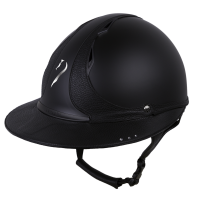 Casque Antares Origin Référence visière Eclipse Swarovski Noir / cuir noir Casque Antares Origin Référence visière Eclipse Swarovski Noir / cuir noir