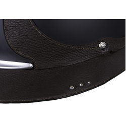 Casque Antares Origin Référence visière Eclipse Swarovski Noir / cuir marron
