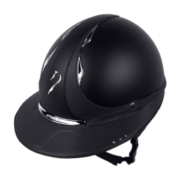 Casque Antares Origin Galaxy visière Eclipse Swarovski Noir / cuir noir