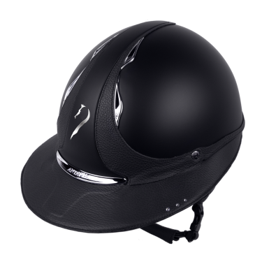 Casque Antares Origin Galaxy visière Eclipse Swarovski Noir / cuir noir