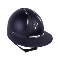 Casque Antares Origin Galaxy visière Eclipse Bleu / cuir bleu
