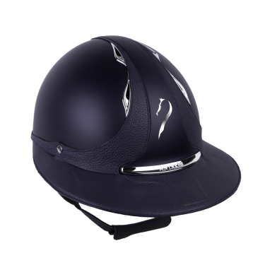 Casque Antares Origin Galaxy visière Eclipse Bleu / cuir bleu