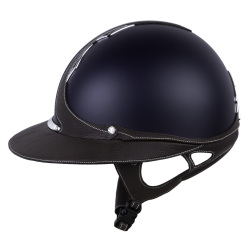 Casque Antares Origin Galaxy visière Eclipse Bleu / cuir marron