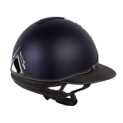Casque Antares Origin Galaxy visière Eclipse Bleu / cuir marron