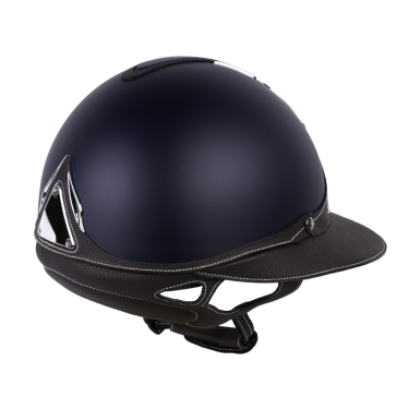 Casque Antares Origin Galaxy visière Eclipse Bleu / cuir marron