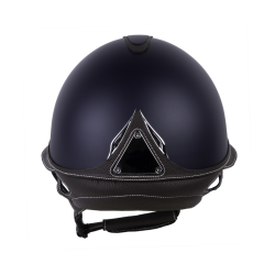 Casque Antares Origin Galaxy visière Eclipse Bleu / cuir marron
