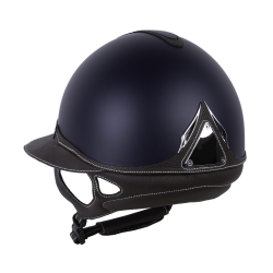 Casque Antares Origin Galaxy visière Eclipse Bleu / cuir marron