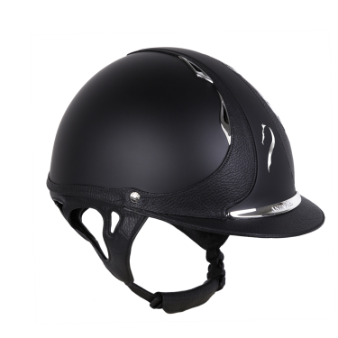 Casque Antares Origin Galaxy visière standard Noir / cuir noir