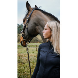 Gilet Je t'aime Equithème Ilona femme Noir