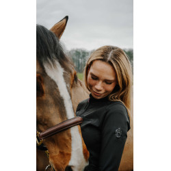 Gilet Je t'aime Equithème Ilona femme Noir