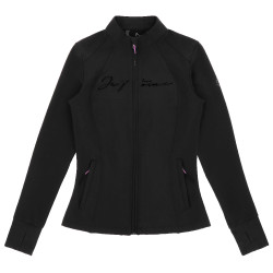 Gilet Je t'aime Equithème Ilona femme Noir