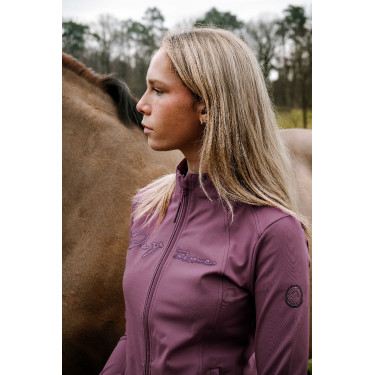Gilet Je t'aime Equithème Ilona femme Lilas Violet Gilet Je t'aime Equithème Ilona femme Lilas Violet