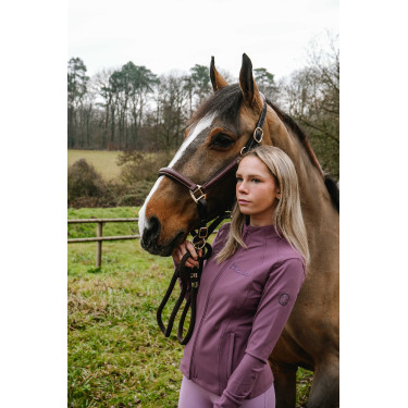 Gilet Je t'aime Equithème Ilona femme Lilas Violet Gilet Je t'aime Equithème Ilona femme Lilas Violet