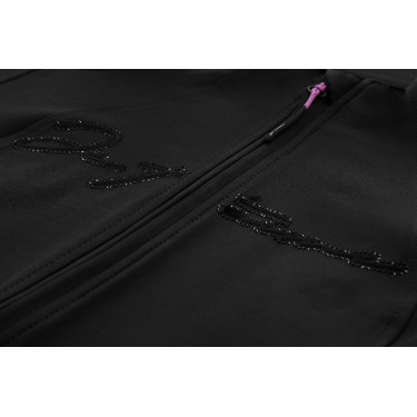 Veste Je t'aime Equithème Ilona enfant Noir