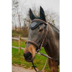 Bonnet chasse-mouches Equithème Pearl Marine Bleu marine