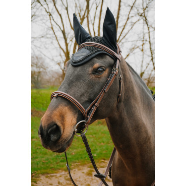 Bonnet chasse-mouches Equithème Pearl Marine Bleu marine