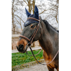 Bonnet chasse-mouches Equithème Pearl Marine Bleu marine