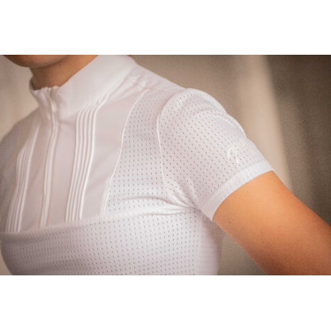Polo Eden by Pénélope Florence mesh Blanc