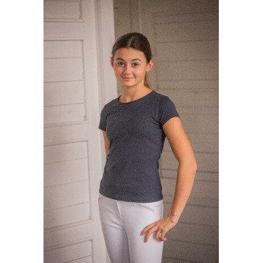 T-shirt Eden by Pénélope Iconic Strass Marine Bleu marine