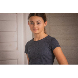 T-shirt Eden by Pénélope Iconic Strass Marine Bleu marine