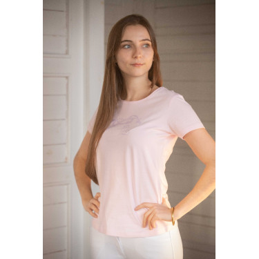 T-shirt Pénélope Iconic Strass Rose