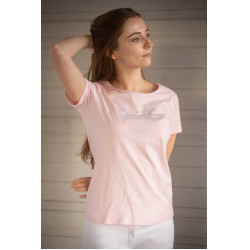 T-shirt Pénélope Iconic Strass Rose