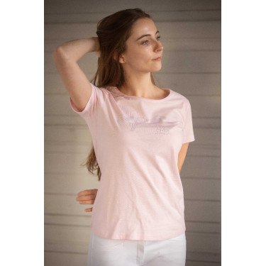 T-shirt Pénélope Iconic Strass Rose