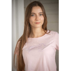 T-shirt Pénélope Iconic Strass Rose