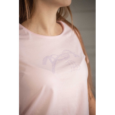 T-shirt Pénélope Iconic Strass Rose