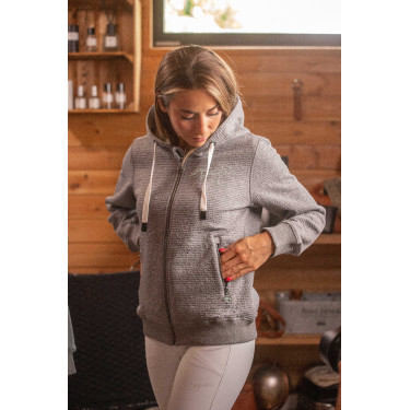 Sweat-shirt Pénélope Tressy Flock Gris clair