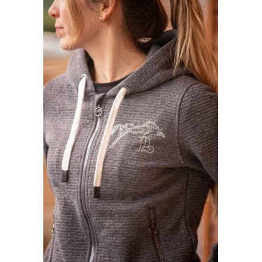 Sweat-shirt Pénélope Tressy Flock Gris clair