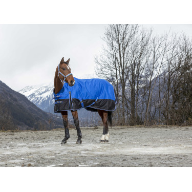 Couverture Equithème Tyrex Aisance 1200D High Neck Bleu roi