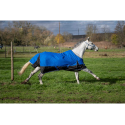 Couverture Equithème Tyrex Aisance 1200D Bleu roi