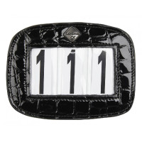 Porte-numéro pour tapis de selle LeMieux Noir croco Porte-numéro pour tapis de selle LeMieux Noir croco