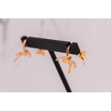 Boucles d'oreilles Créoles Pénélope Léonie Dorée