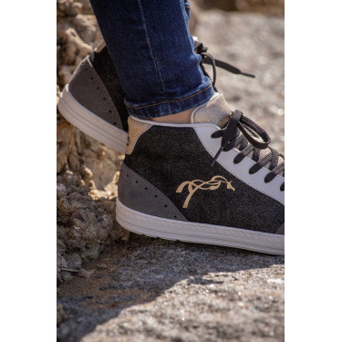Sneakers Jupiter High Top Pénélope Noir / gris
