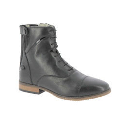 Boots Equithème Wavy lacet / zip Noir