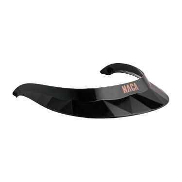 Visière pour casque d'équitation Naca Noir onyx brillant / rose gold
