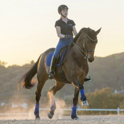 Tapis LeMieux Luxury Dressage Square Bleu benetton Tapis LeMieux Luxury Dressage Square Bleu benetton