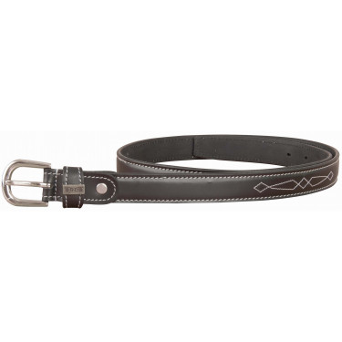 Ceinture sûrpiquée T de T Noir Ceinture sûrpiquée T de T Noir