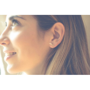 Boucles oreilles Pénélope Milly Doré