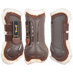 Guetres Design Mouton T de T Marron