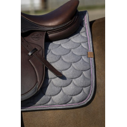 Tapis de selle Equithème Khadi Gris clair