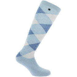 Chaussettes Equithème Argyle femme Bleu ciel / bleu Chaussettes Equithème Argyle femme Bleu ciel / bleu