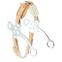 Hackamore acier chromé Feeling doublé mouton Hackamore acier chromé Feeling doublé mouton